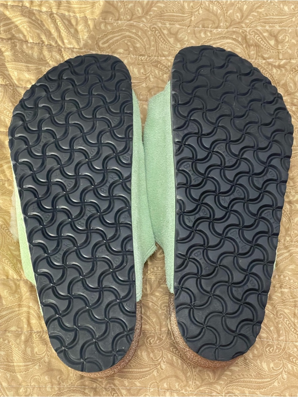 Birkenstock Stüssy Solana Suede Leather Slides - Size 44 (11 - 11.5) - Picture 6 of 6
